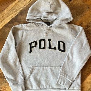 Polo Ralph Lauren Boys Size Medium (10-12) Gray Hoodie